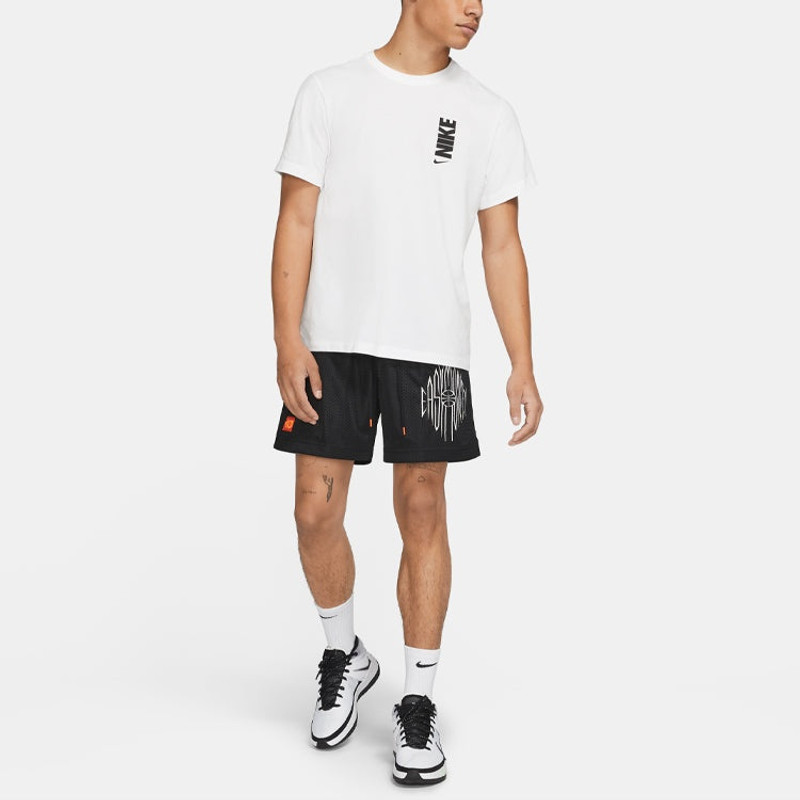 남자 나이키 자수 로고 Breathable 스포츠 반바지 검정 CV2394-010 3