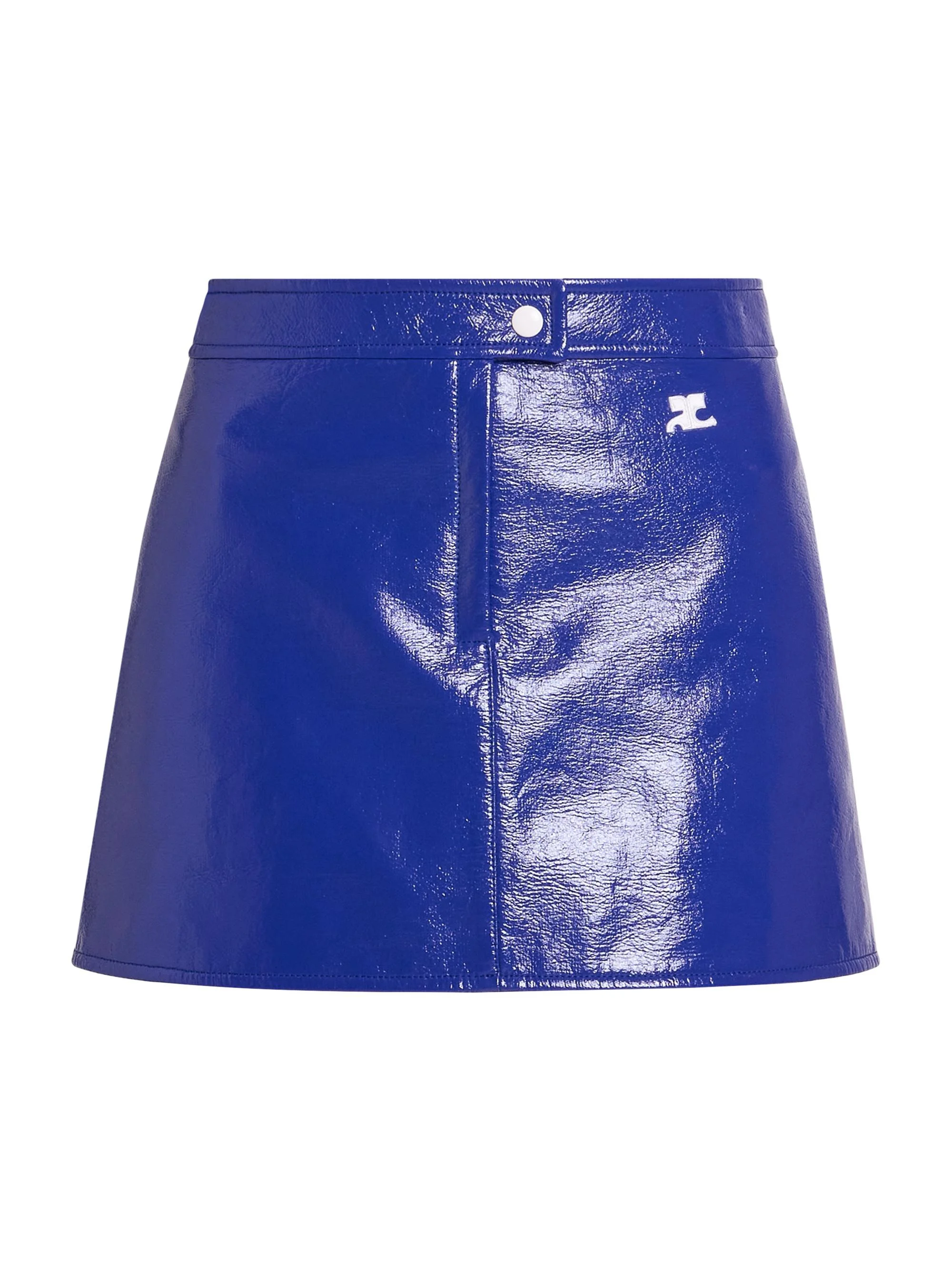 Women's Vinyle Reedition Miniskirt - Mineral Blue - 1