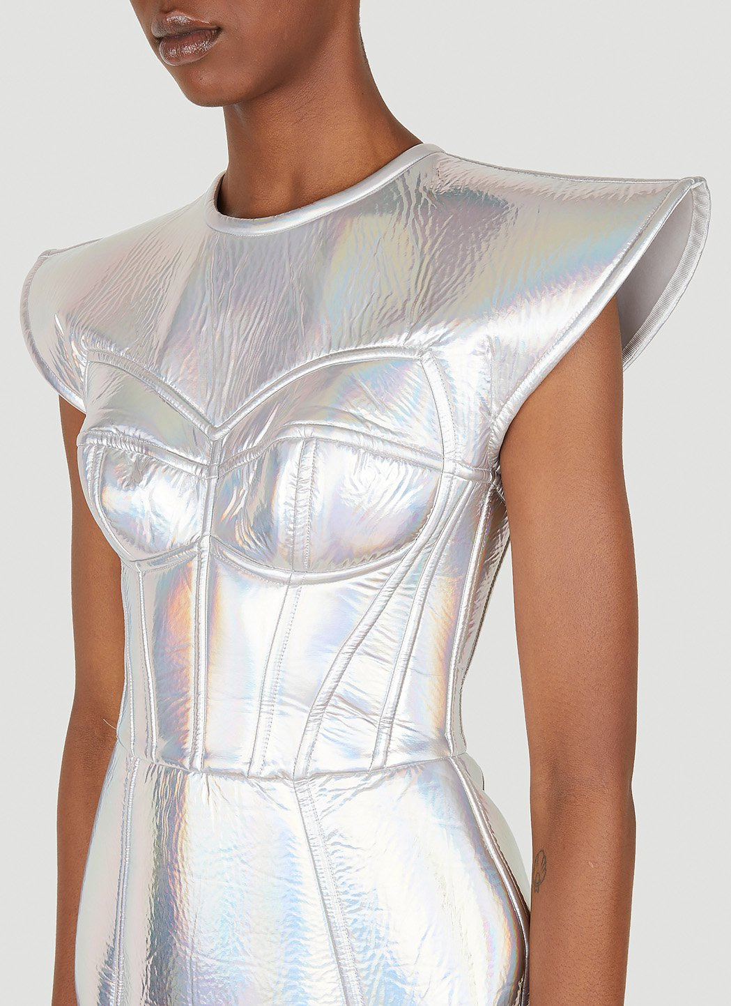 Dolce & Gabbana Women Metallic Bustier Dress - 5
