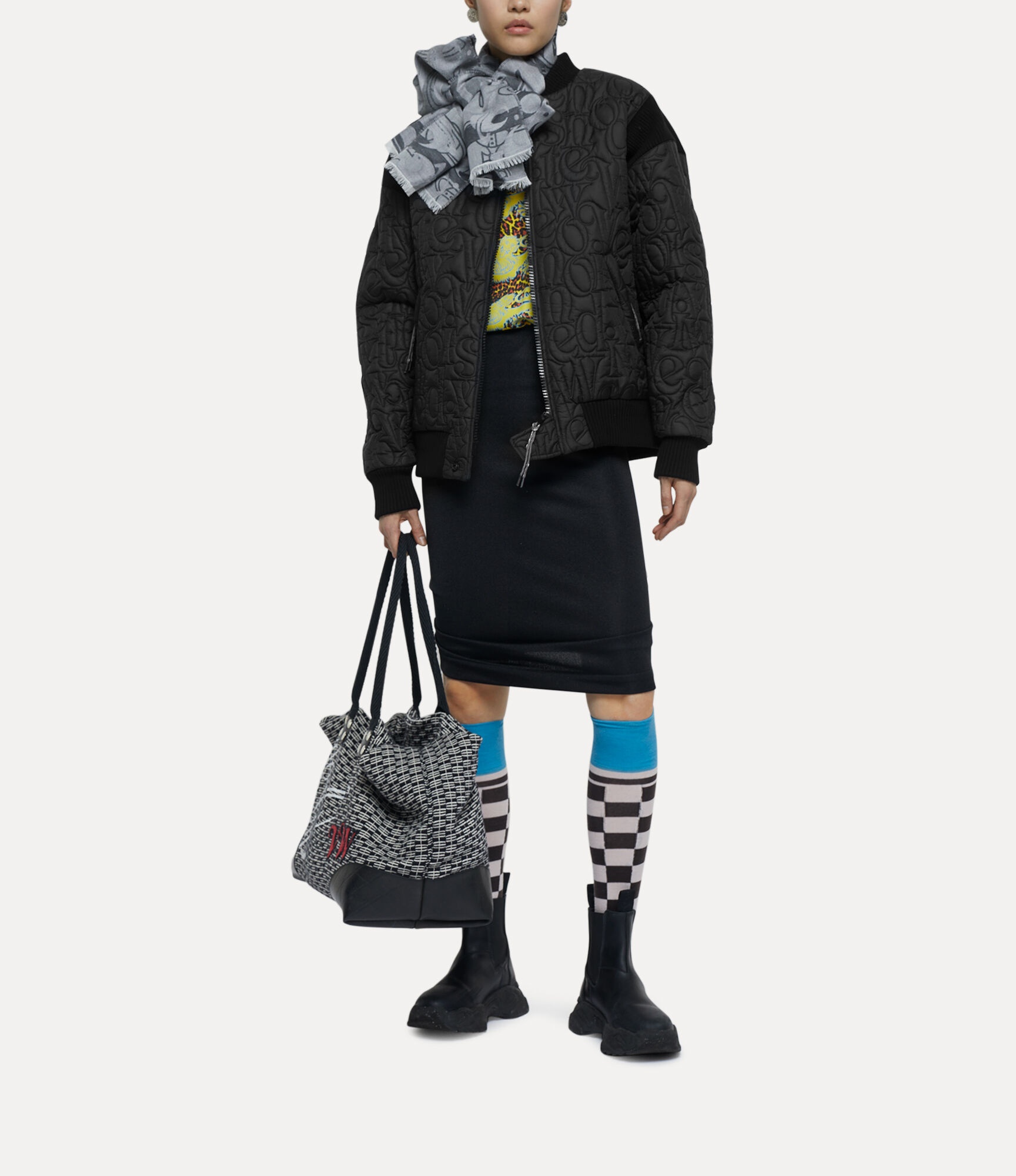 STRIPPED CYCLIST BOMBER - 5