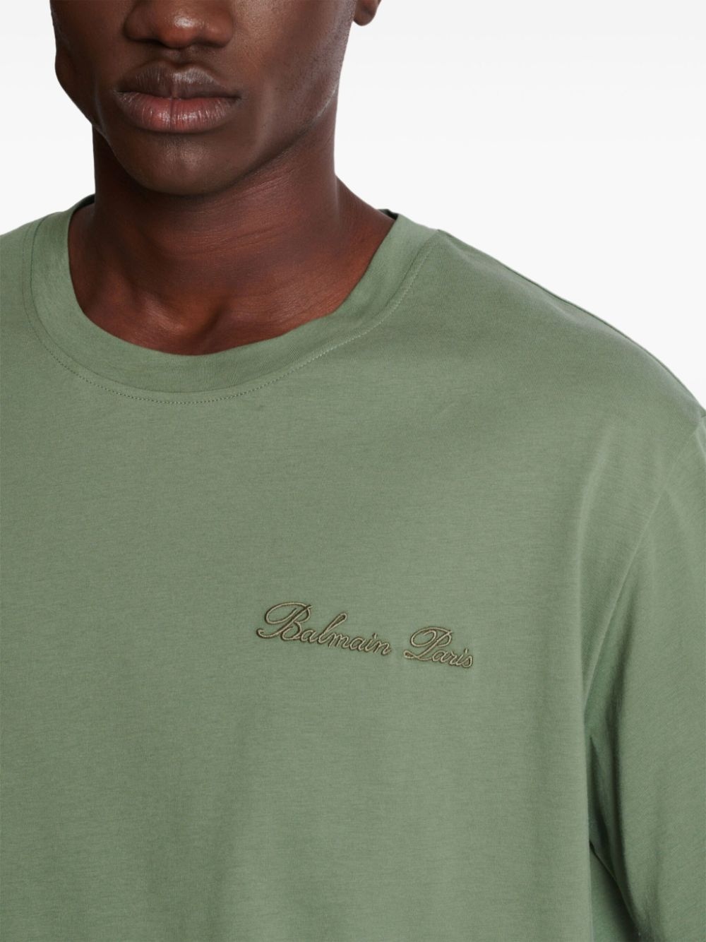 logo-embroidered t-shirt - 7