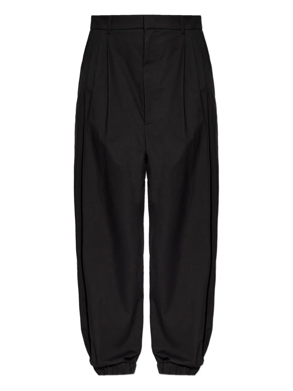pleated cuff trousers - 1