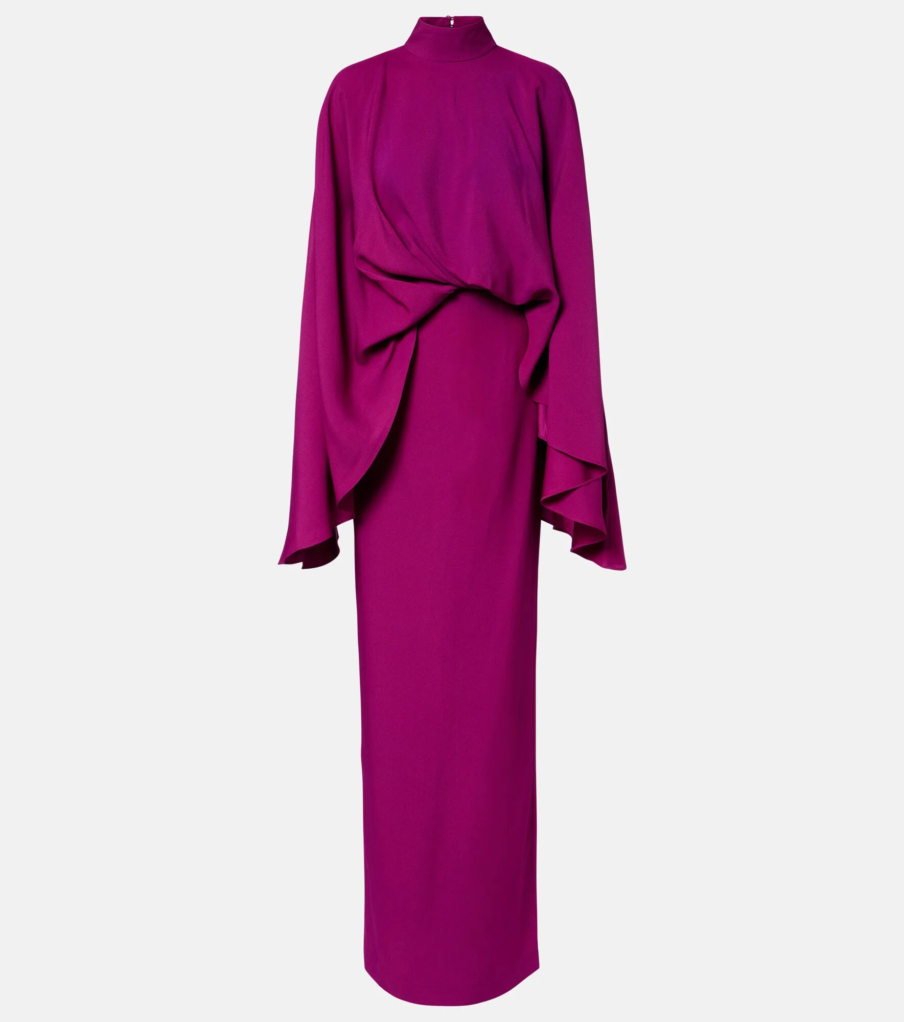Bacall draped crêpe gown - 1