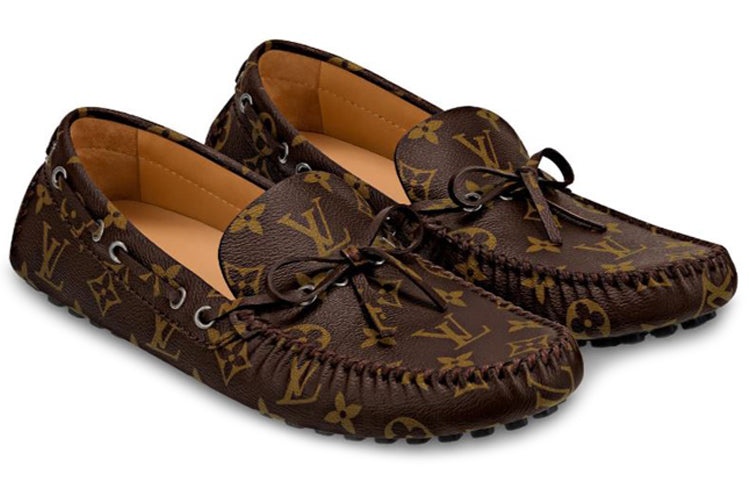 LOUIS VUITTON Arizona Moccasin Shoes 'Brown Logo Monogram' 1A3NCC - 3
