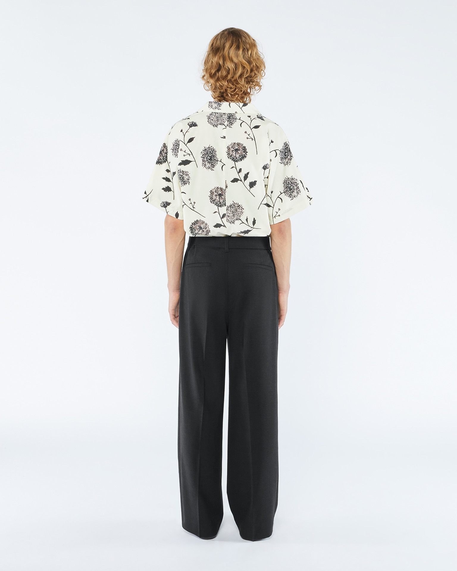 BENTO - Wool-blend pants - Off-black - 4