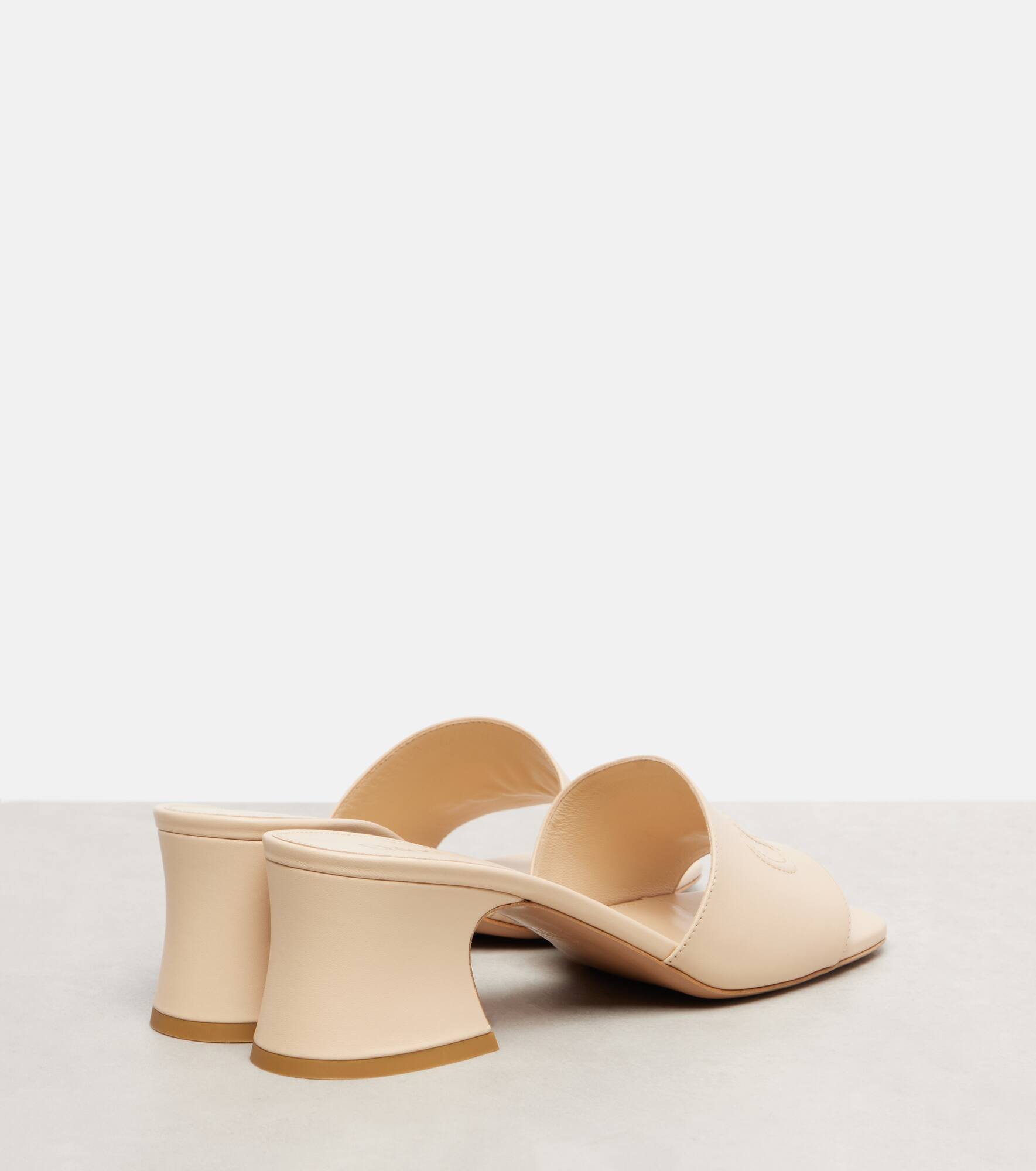 Chloé Soleil 55 logo leather mules - 2