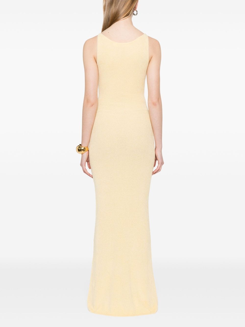 ribbed-knit maxi dress - 4