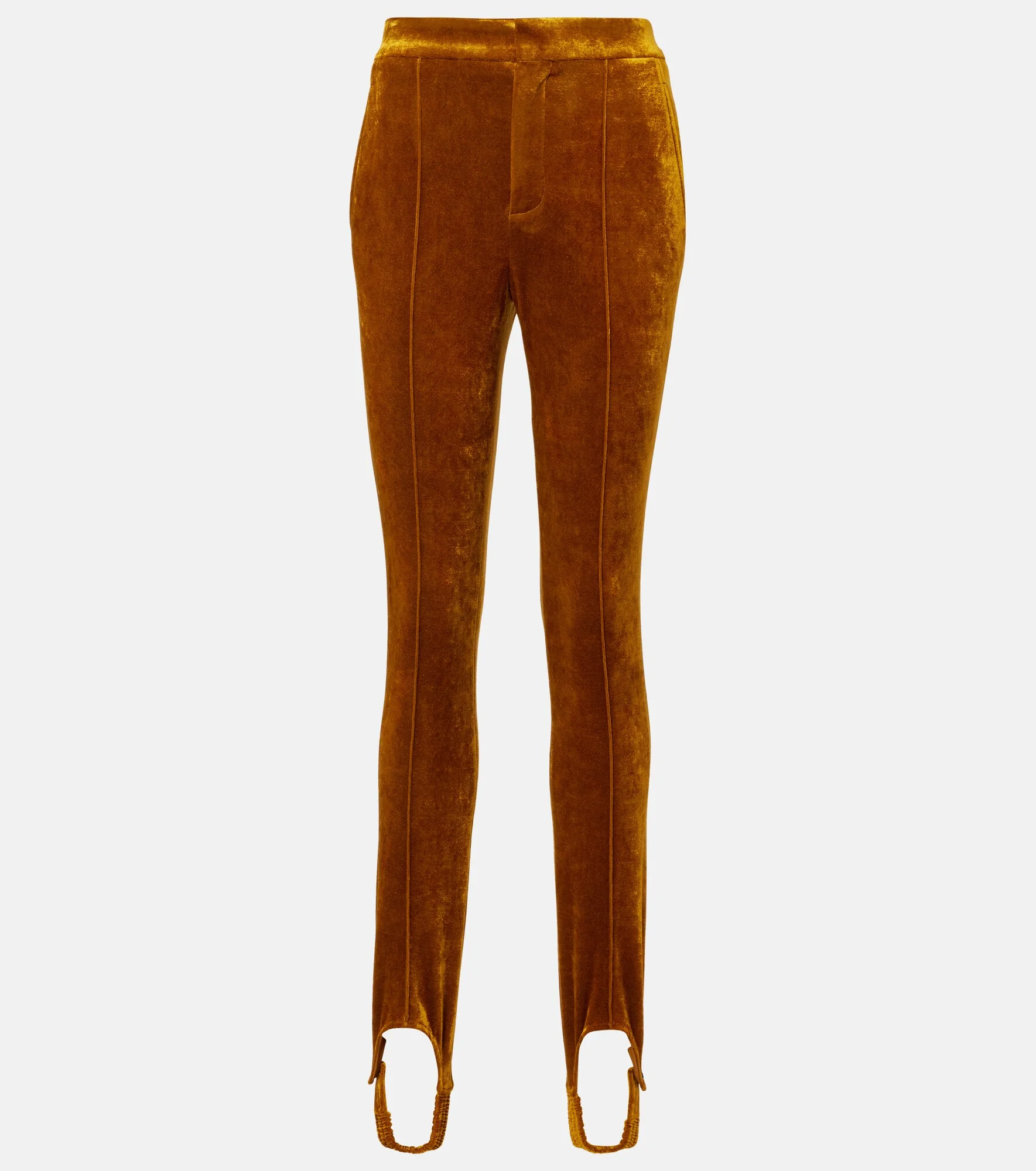 Velvet stirrup pants - 1