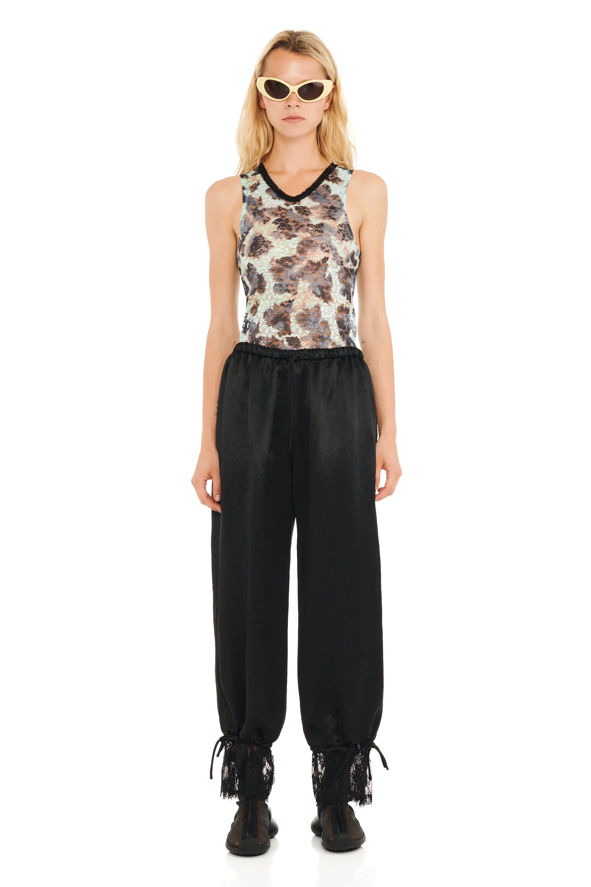 SNOW LEOPARD LACE DACHI TOP - 1