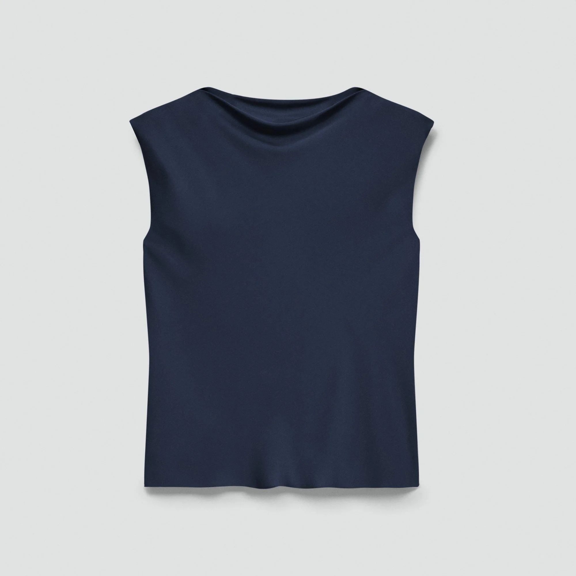 Cowl Neck Top in Silk Georgette - 1