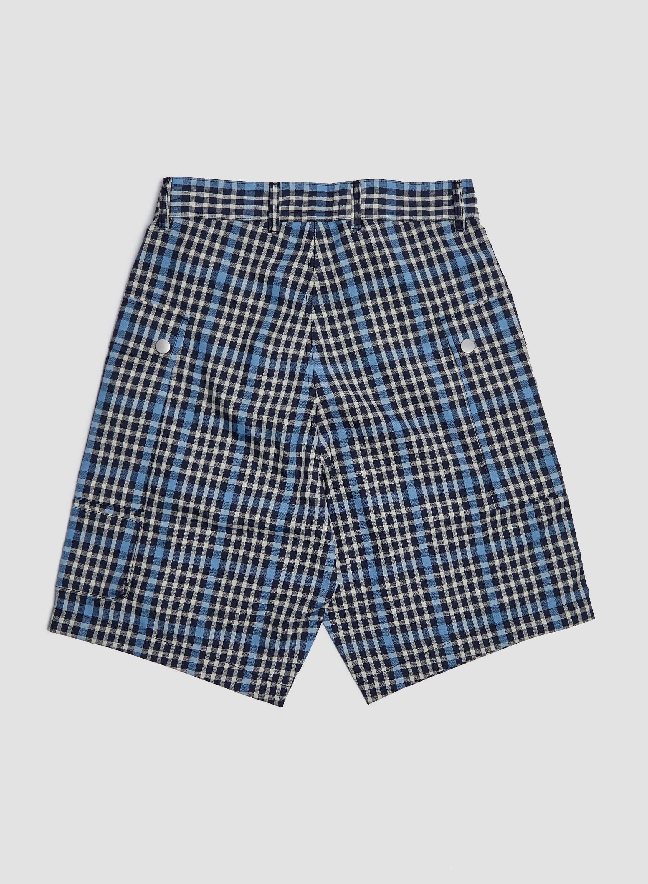 4 Tool Short in Navy Check - 4