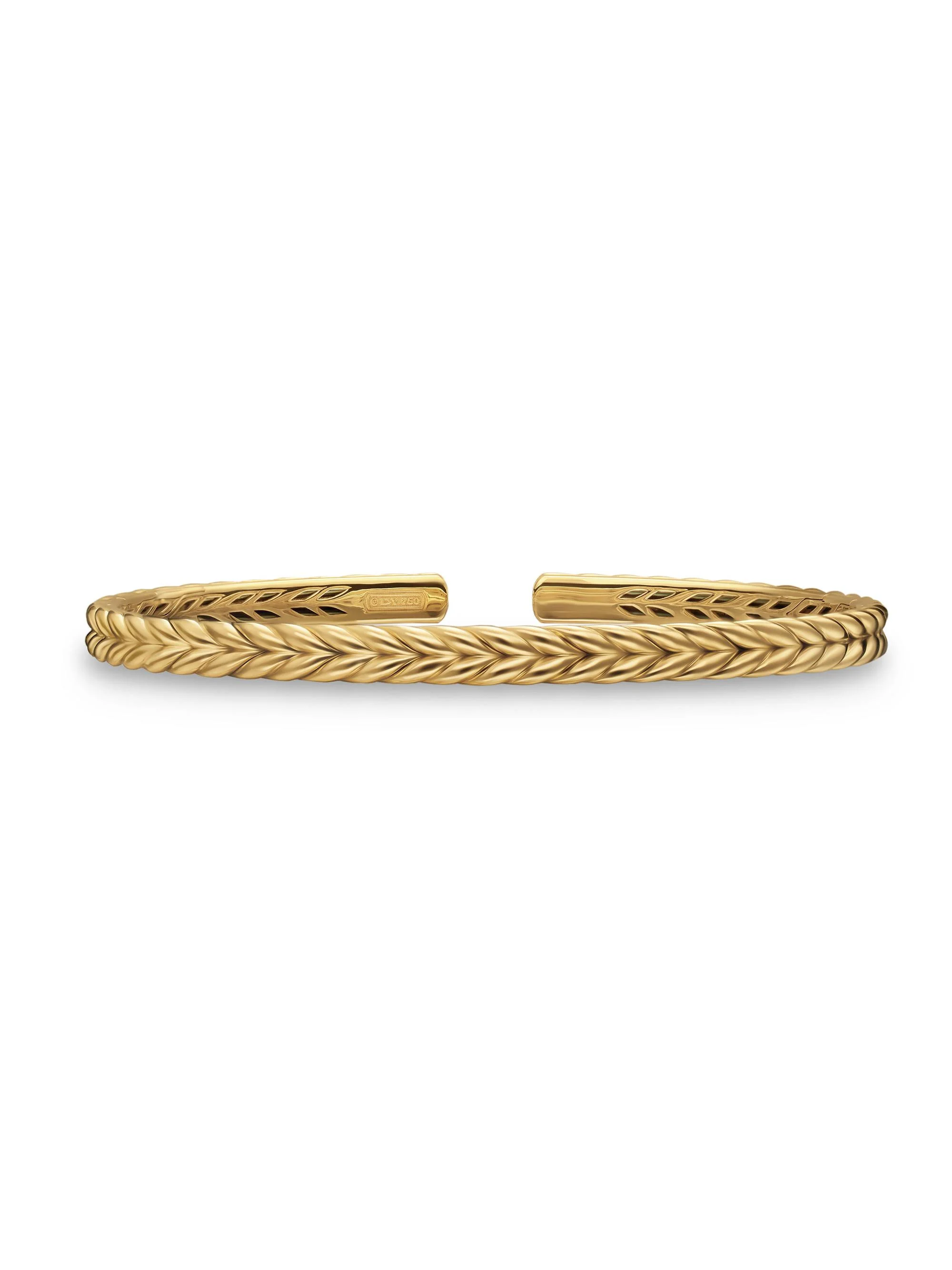 Men's Chevron Flex Bracelet in 18K Yellow Gold, 5.2MM - Gold - 1