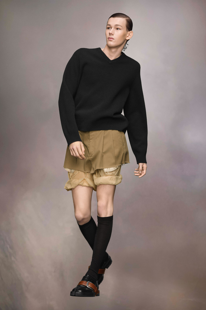 Maison Margiela Washed Lambswool V-Neck Sweater outlook