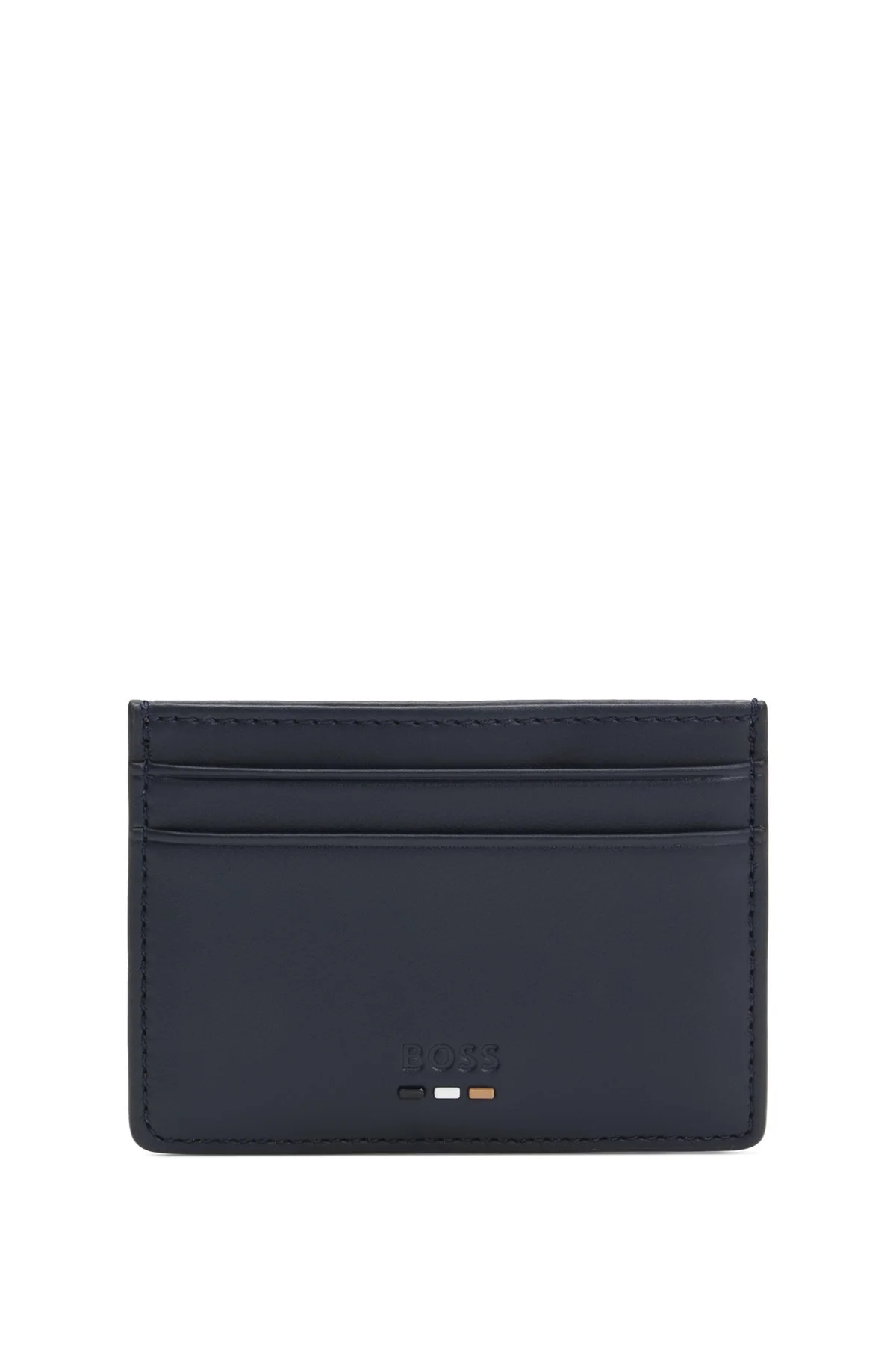 FAUX-LEATHER CARD HOLDER WITH TEXTURED TRIM - 1