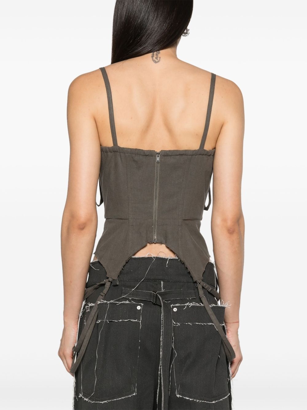 cut-out corset top - 4