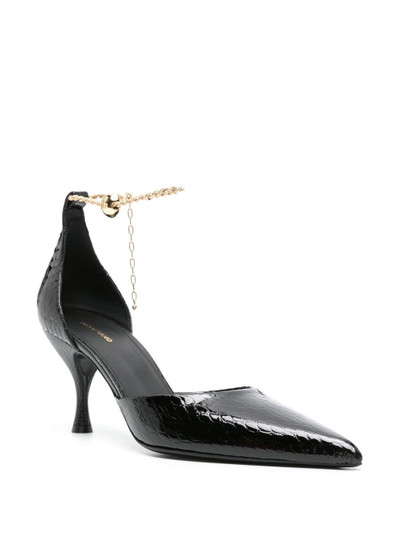 FERRAGAMO Dana 70mm leather pumps outlook