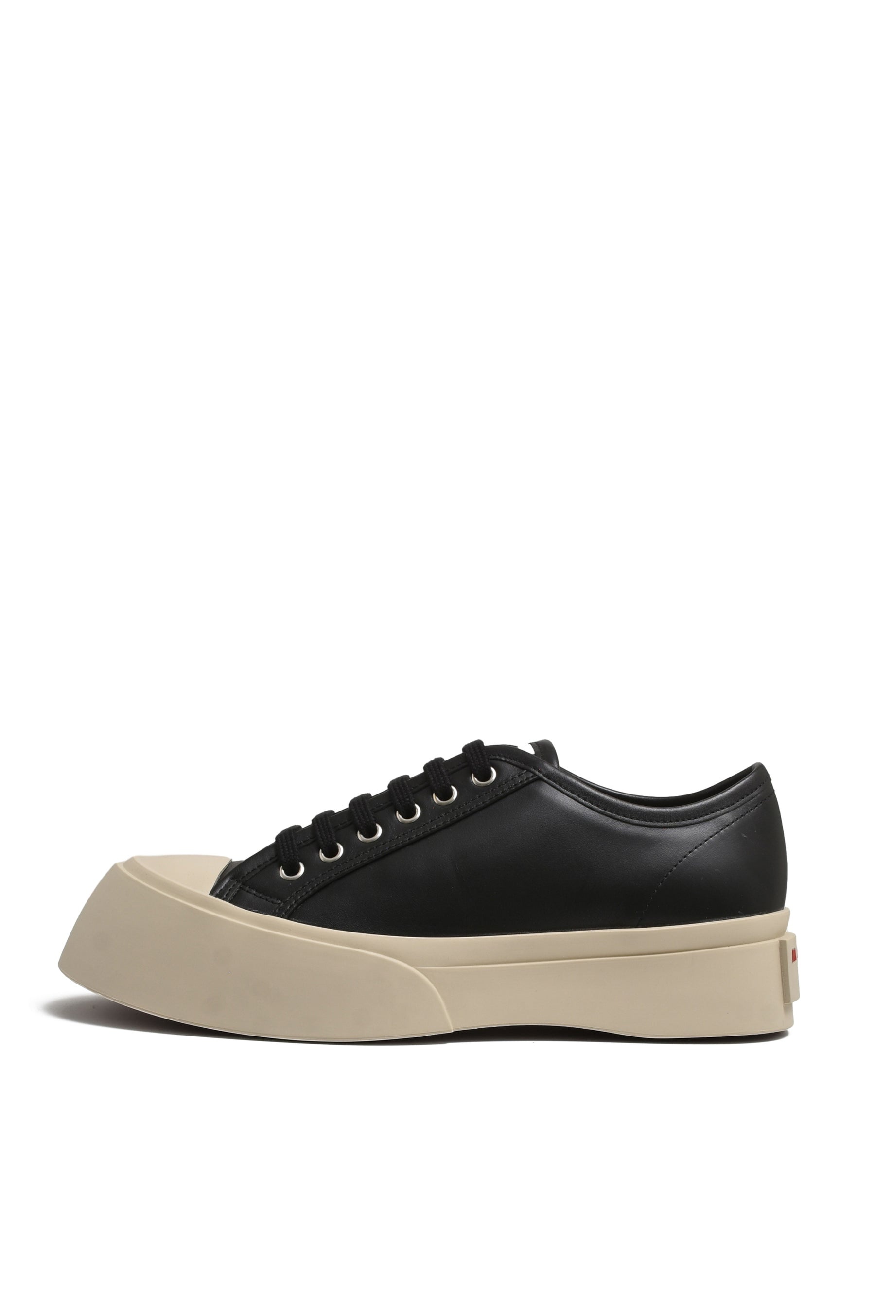 【関税込み】Laced Up Sneakers - Marni - Leather - Black MARNI - Laced Up Sneaker Black – Anrosa Store