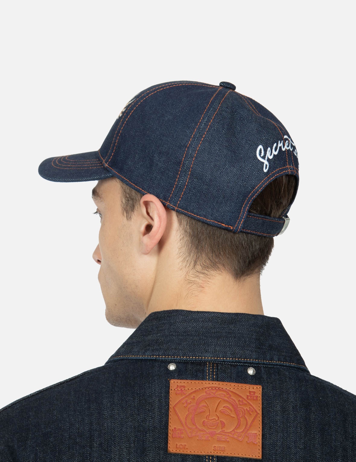 EAGLE AND SEAGULL EMBROIDERY DENIM CAP - 4