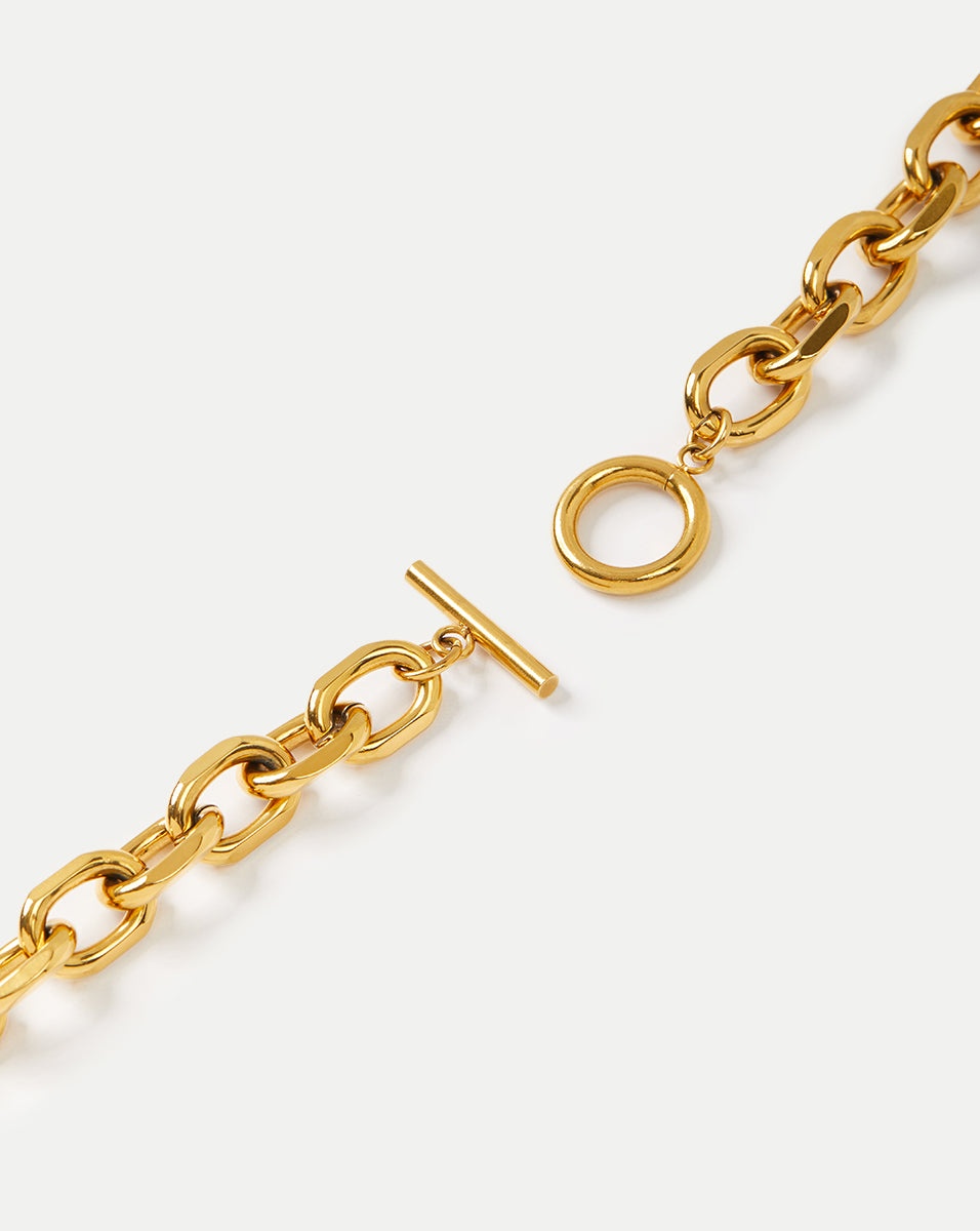 JULIET GOLD LARIAT NECKLACE - 4