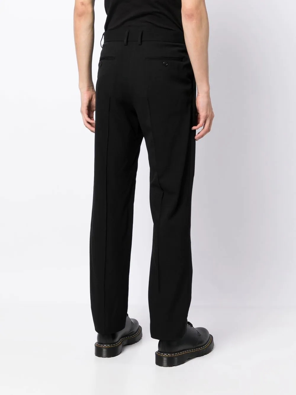 mid-rise straight trousers - 4