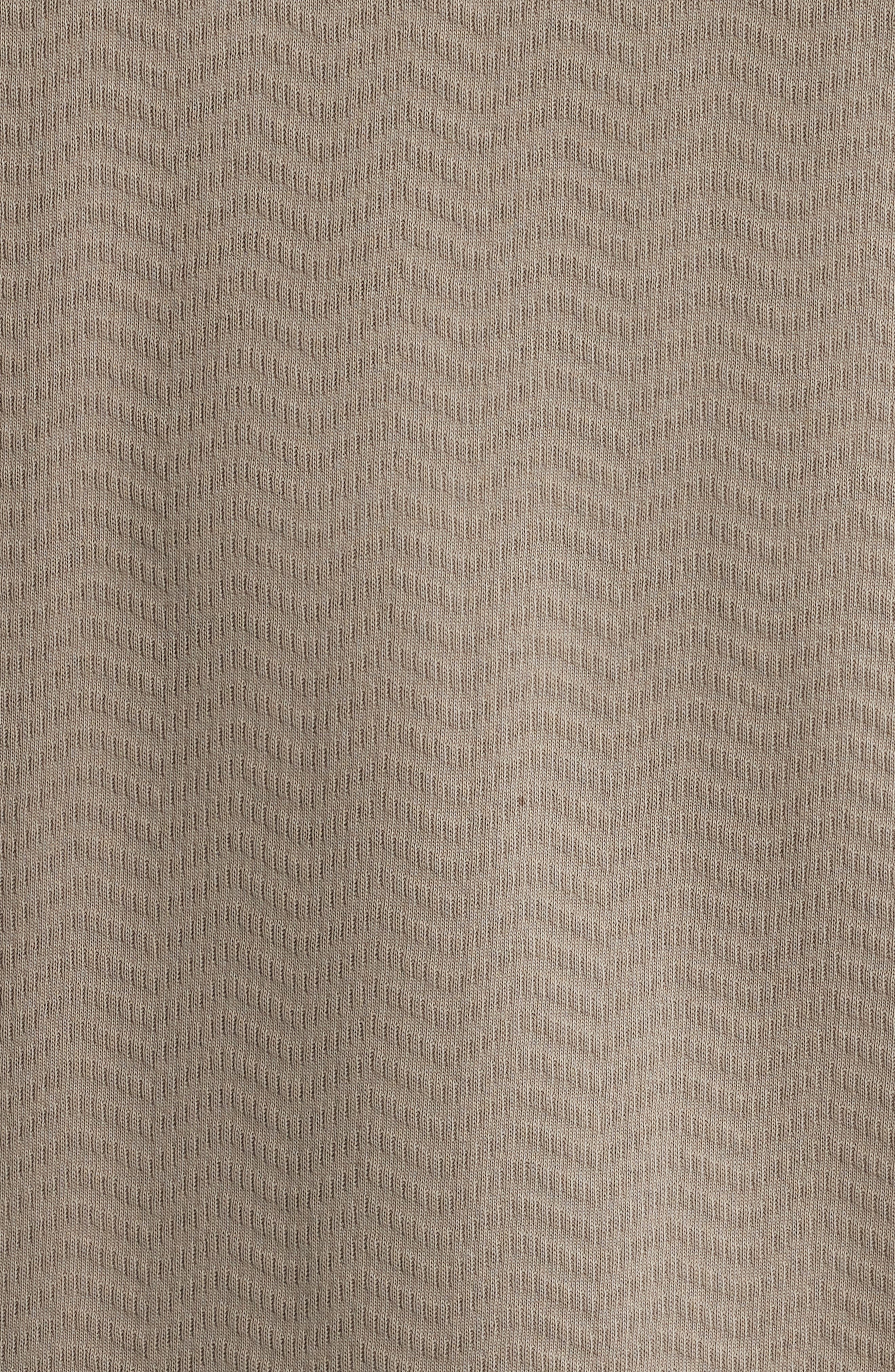 Emporio Armani Tonal Textured Wave Cotton Polo in Beige at Nordstrom - 6