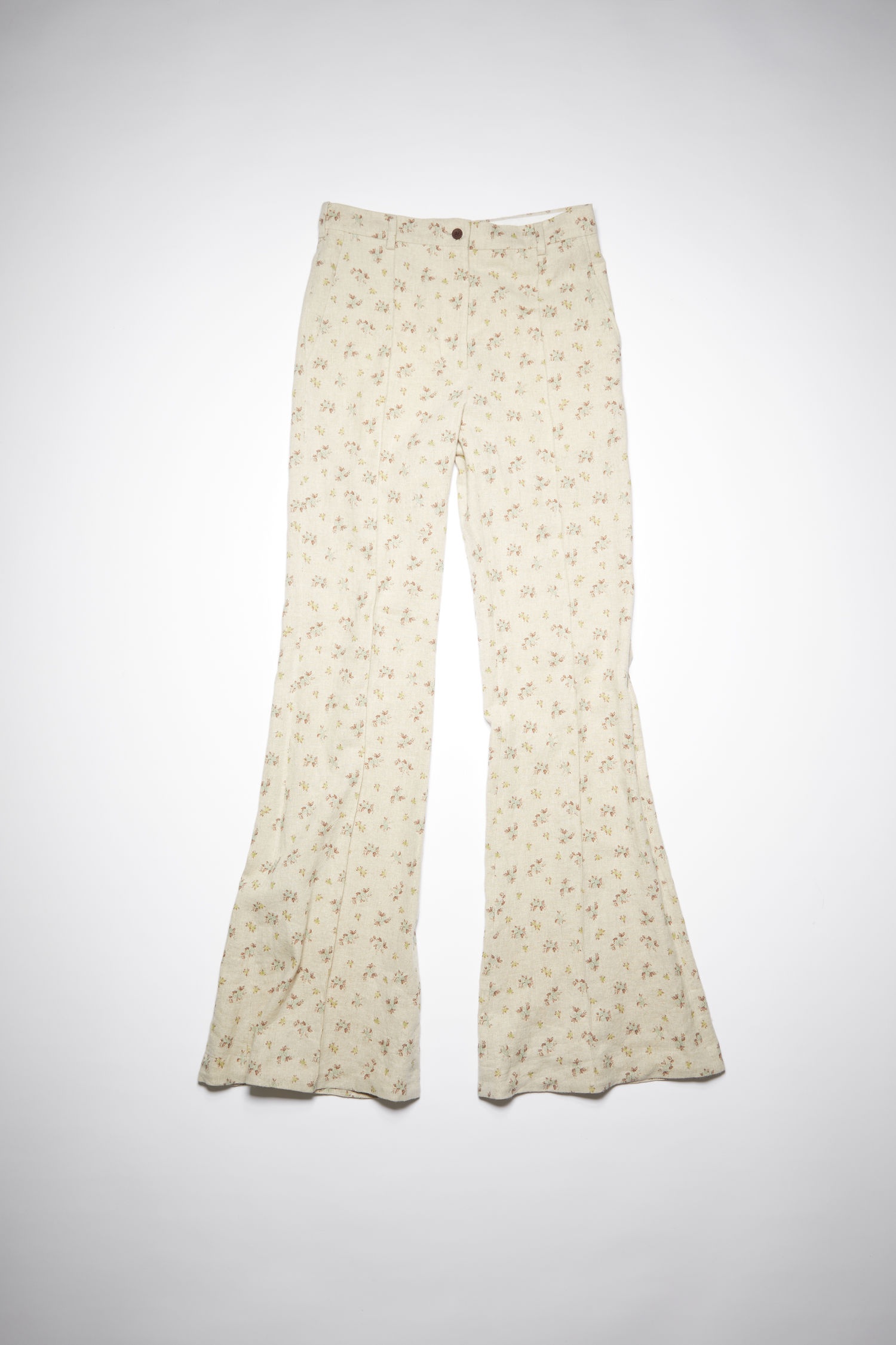 Floral suit trousers - Beige/blue - 5