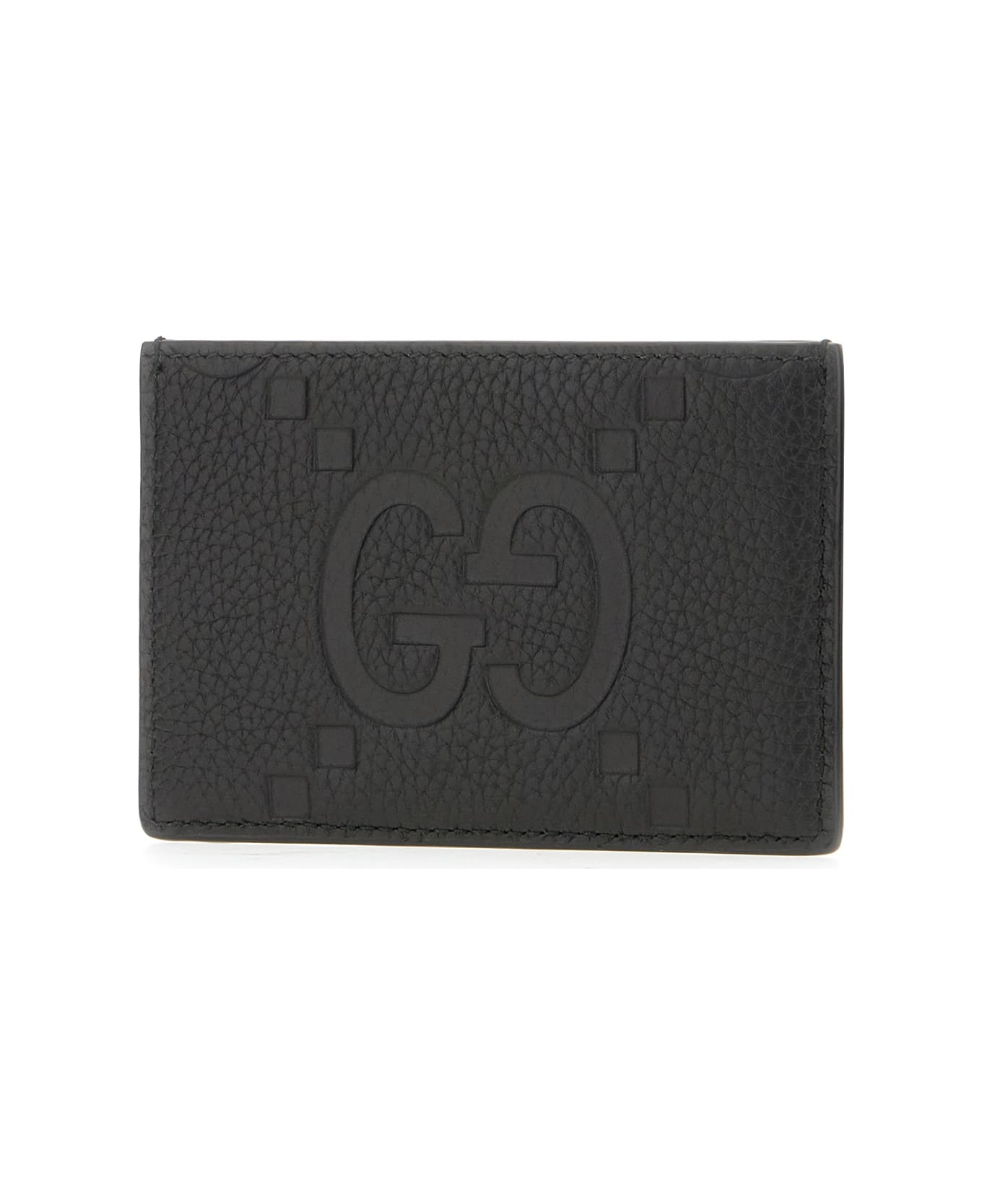 Black Leather Card Holder - 2