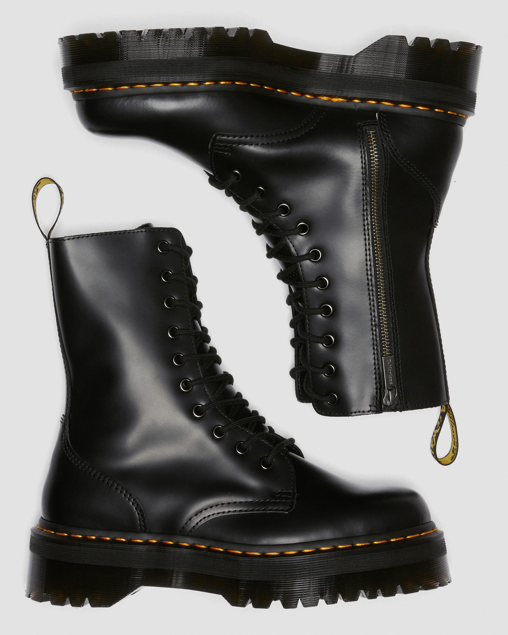 Jadon Hi Boot Smooth Leather Platforms - 10