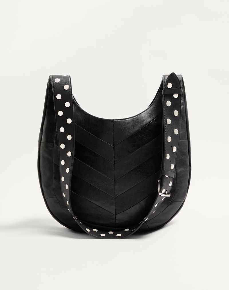 VALENTINO GARAVANI HOBOHO HOBO BAG IN NAPPA LEATHER WITH CHEVRON PATTERN 5