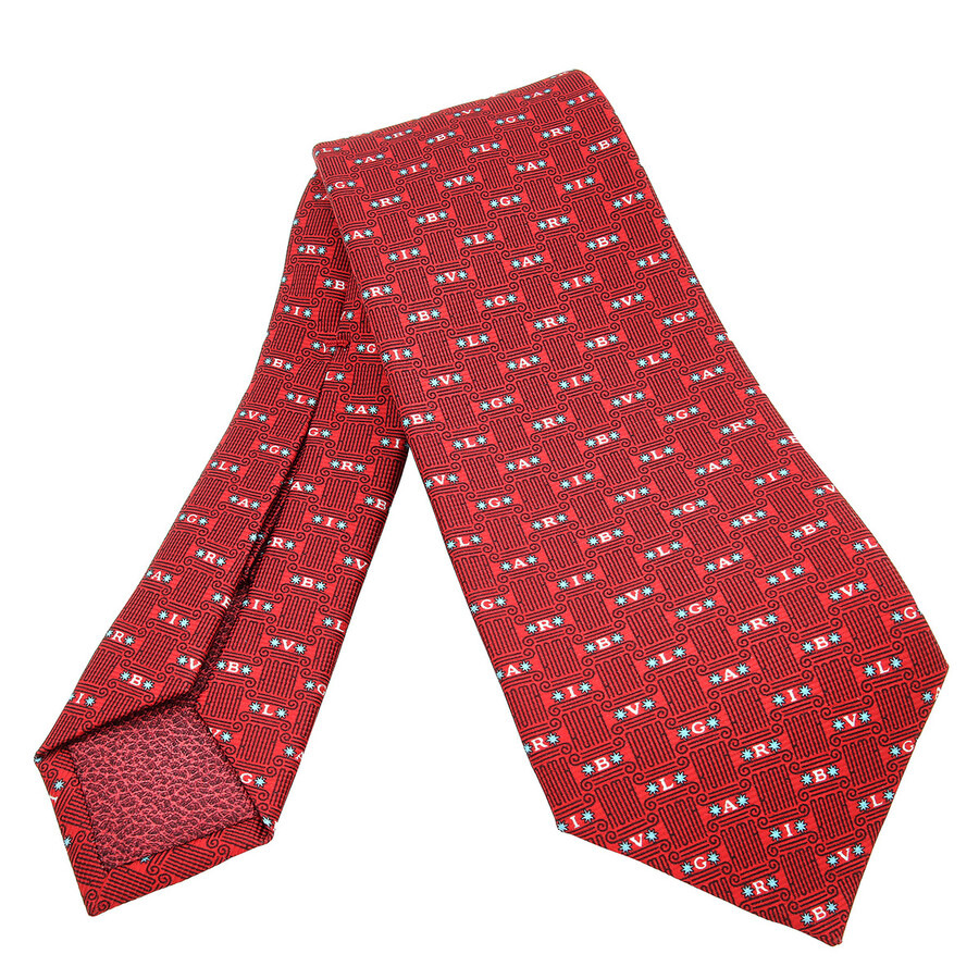 Bvlgari Logomania Palatino Jacquard Silk Tite - 2