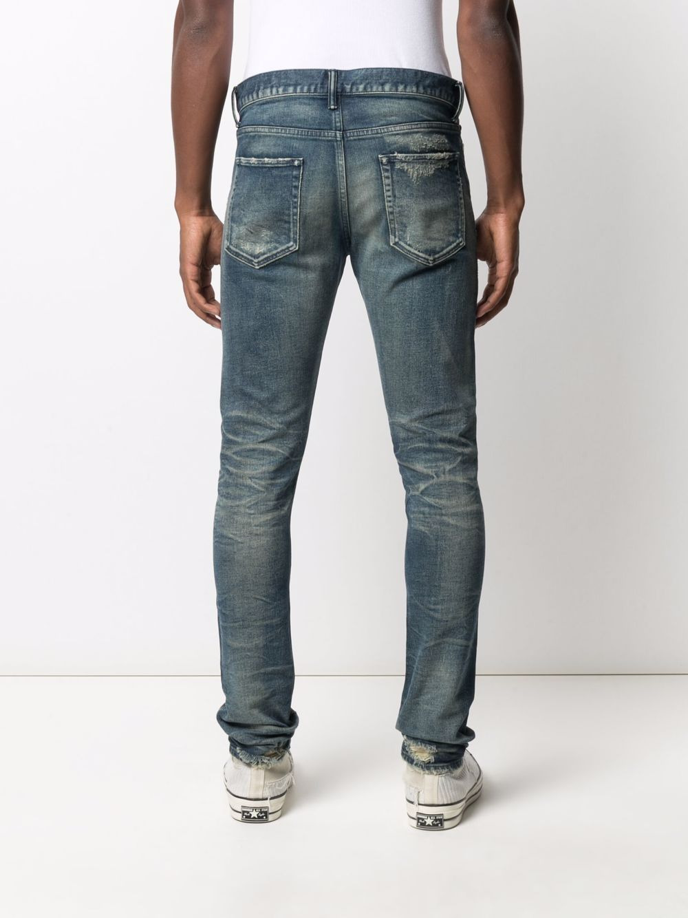 mid-rise skinny jeans - 4