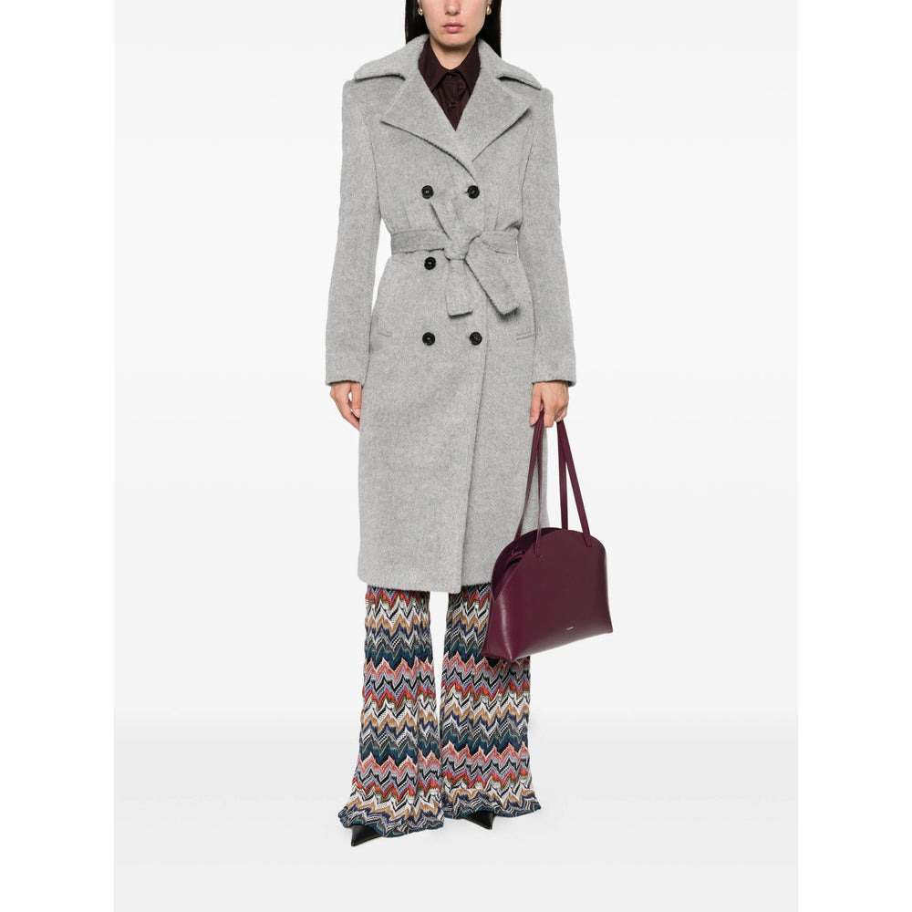 Missoni Grey Coats - Double Breasted & Peacoats Women - 3