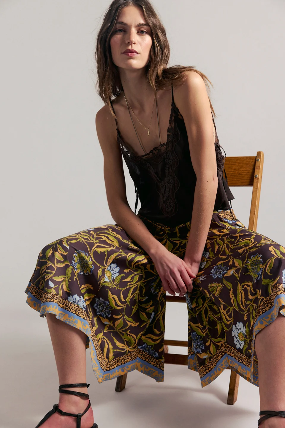 Sweet Reaction Pull-On Wide-Leg Crop Pants - 1