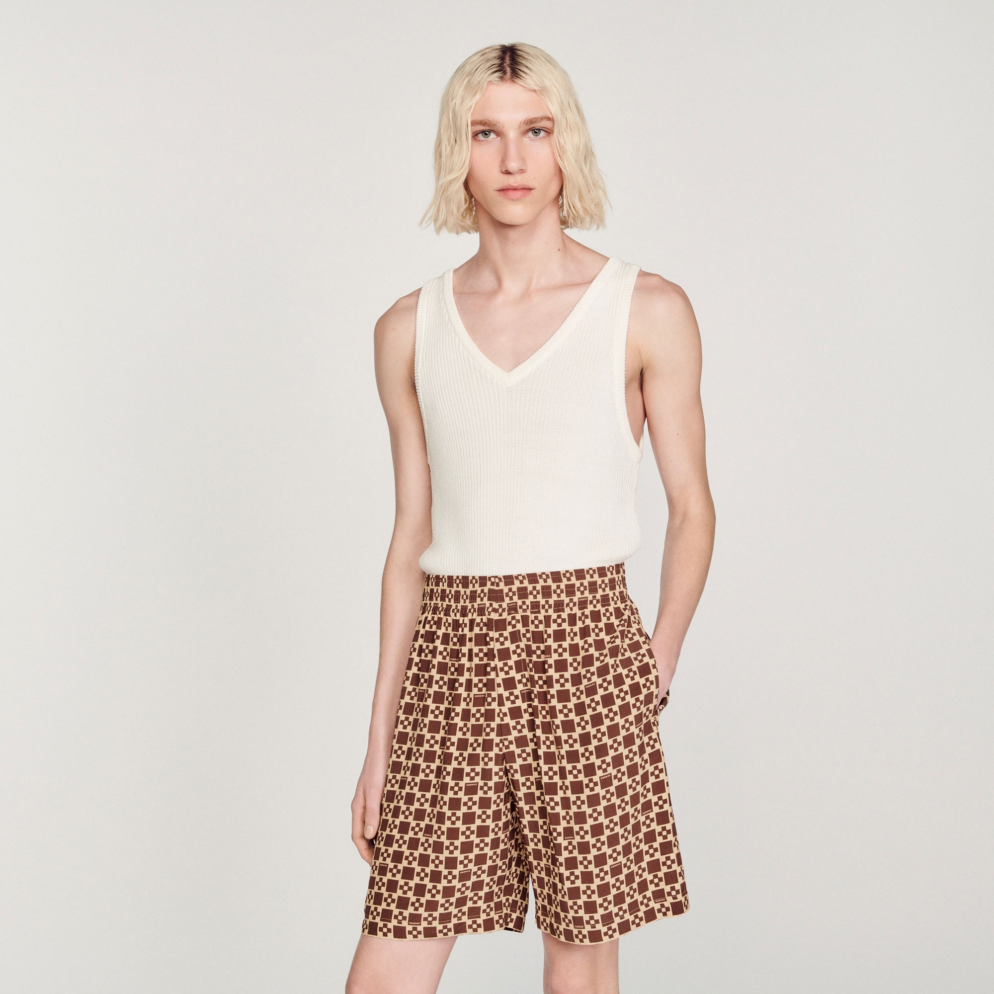 Square Cross printed shorts - 5