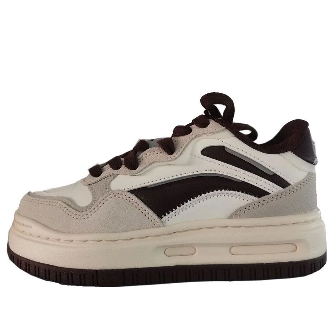 (WMNS) Li-Ning Future C1 Skate Shoes 'Beige Black' AGCT244-1 - 1