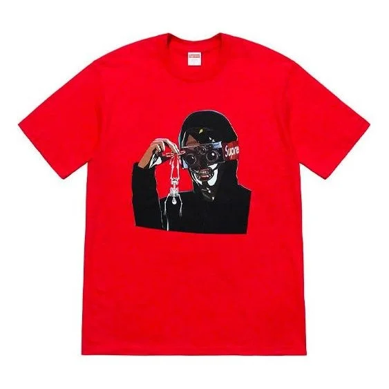 Supreme SS19 Creeper Tee Red Frankenstein Printing Short Sleeve Unisex SUP-SS19-020 - 1