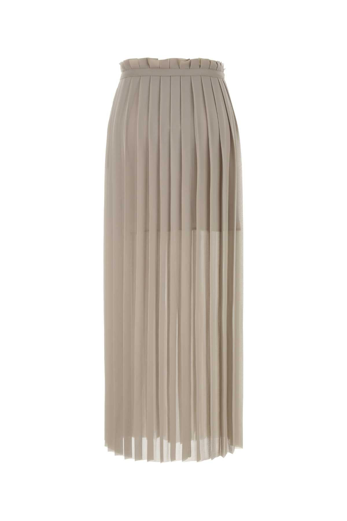 Ami Women Cappuccino Polyester Skirt - 2
