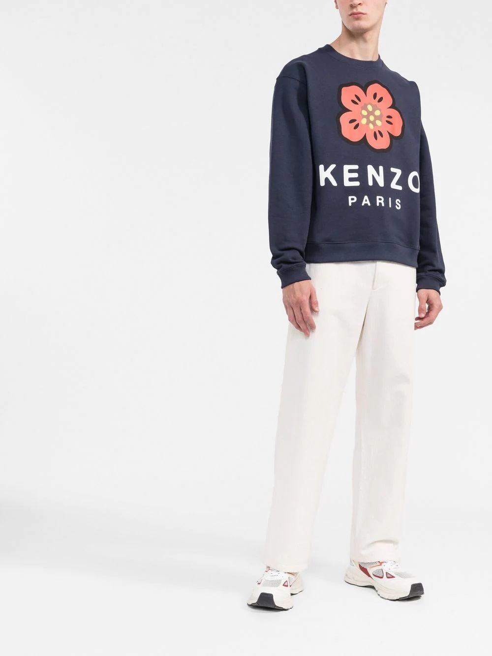 'Boke Flower' crew-neck sweatshirt - 3