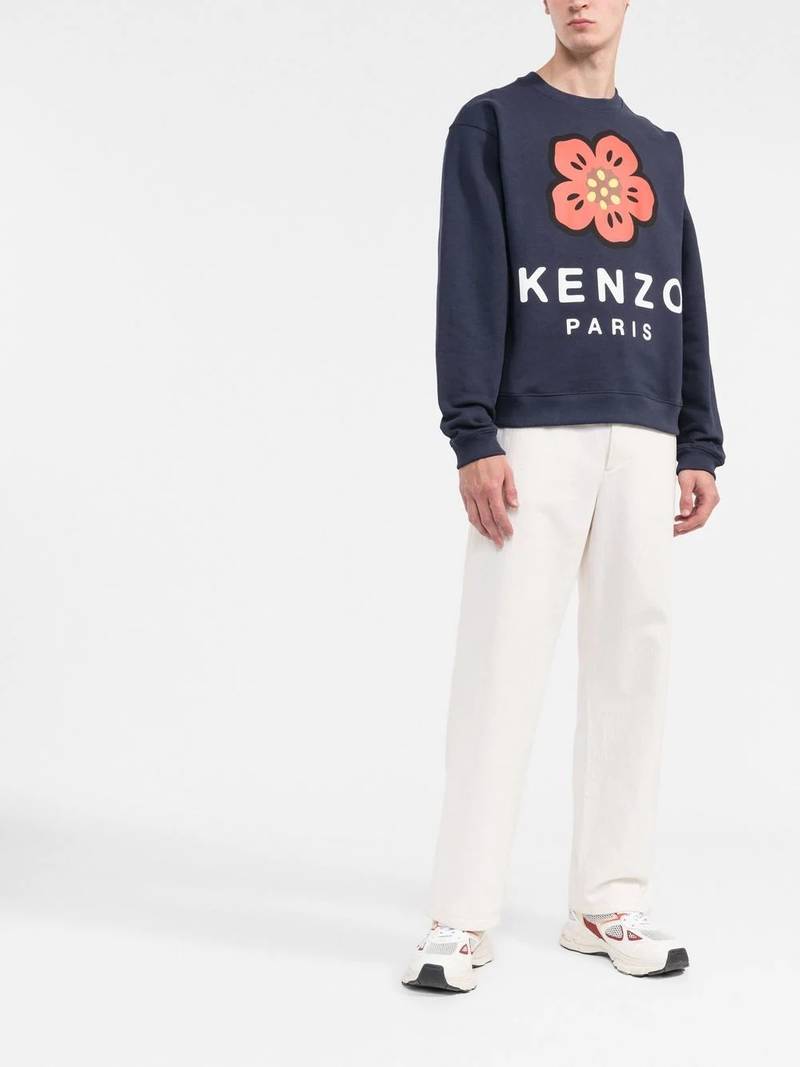 KENZO Boke Flower crew-neck sweatshirt outlook