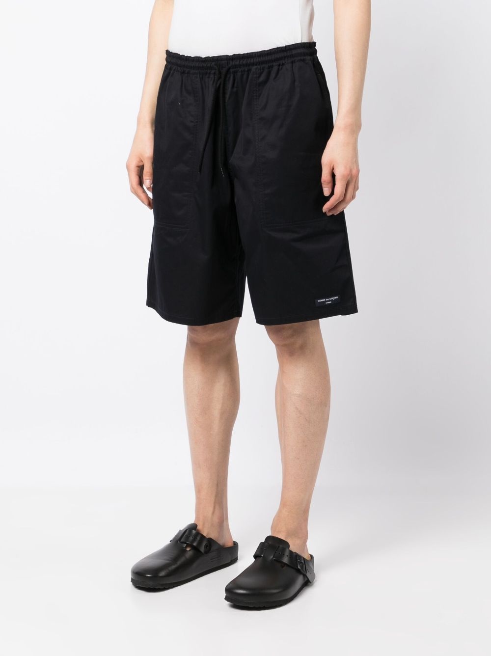 logo-patch track shorts - 3