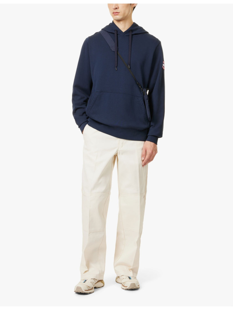 Canada Goose Huron brand-patch cotton-jersey hoody outlook