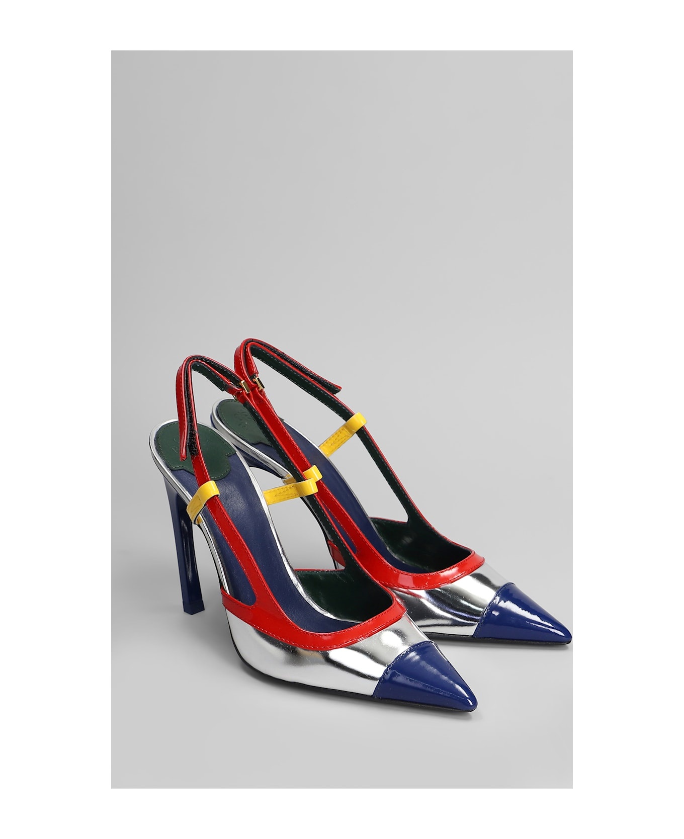Pumps In Multicolor Leather - 2
