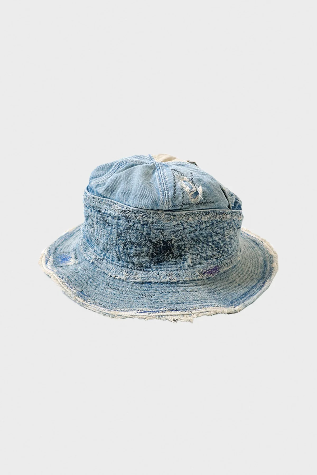 11.5OZ DENIM THE OLD MAN AND THE SEA HAT (CRASH REMAKE) - INDIGO - 1