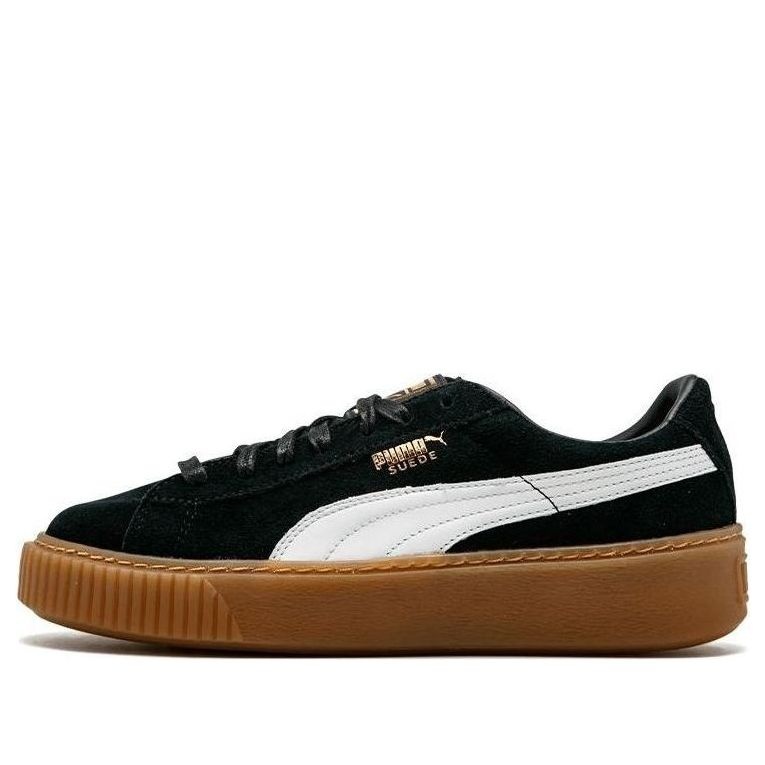 (WMNS) PUMA Suede Platform 'Black Gum' 363559-02 - 1