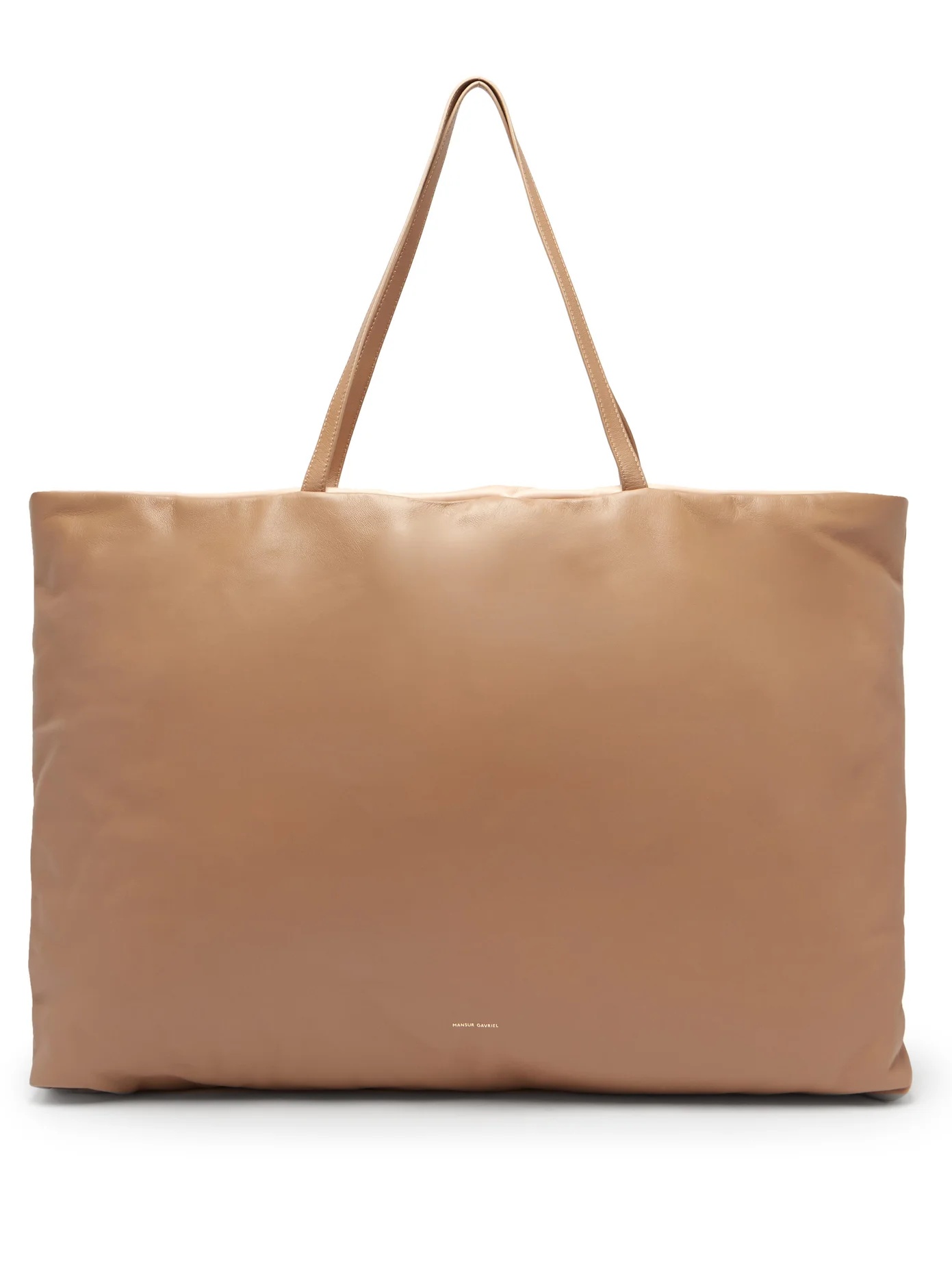 Pillow reversible padded leather tote bag - 1