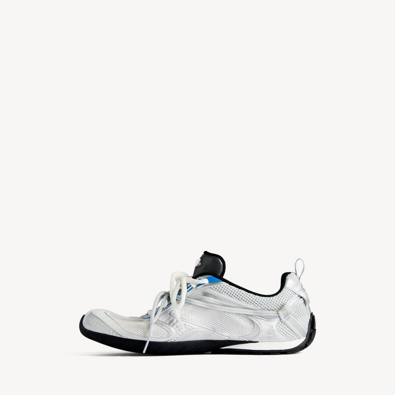 BALENCIAGA Men's Radar Gradient Lines Sneaker in White/grey/silver/black/blue outlook
