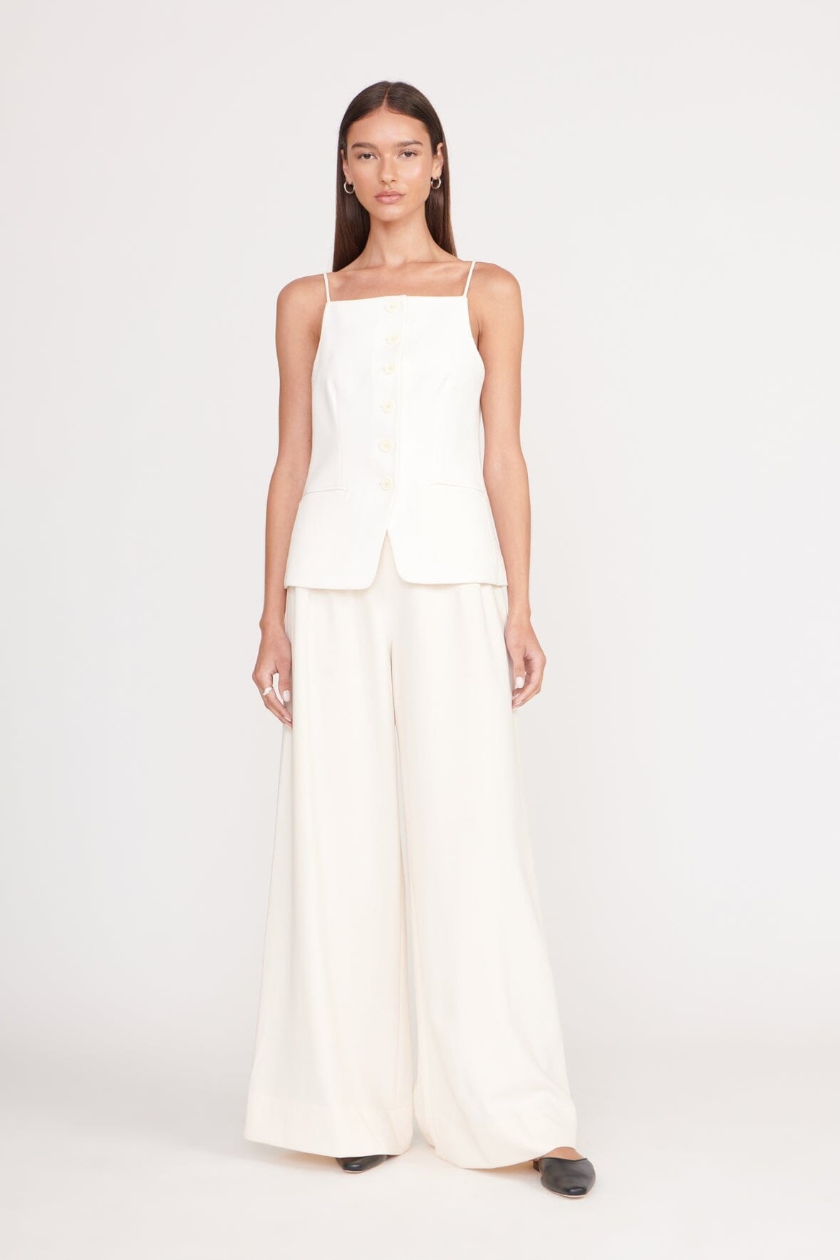 STAUD CALEB PANT ECRU - 2