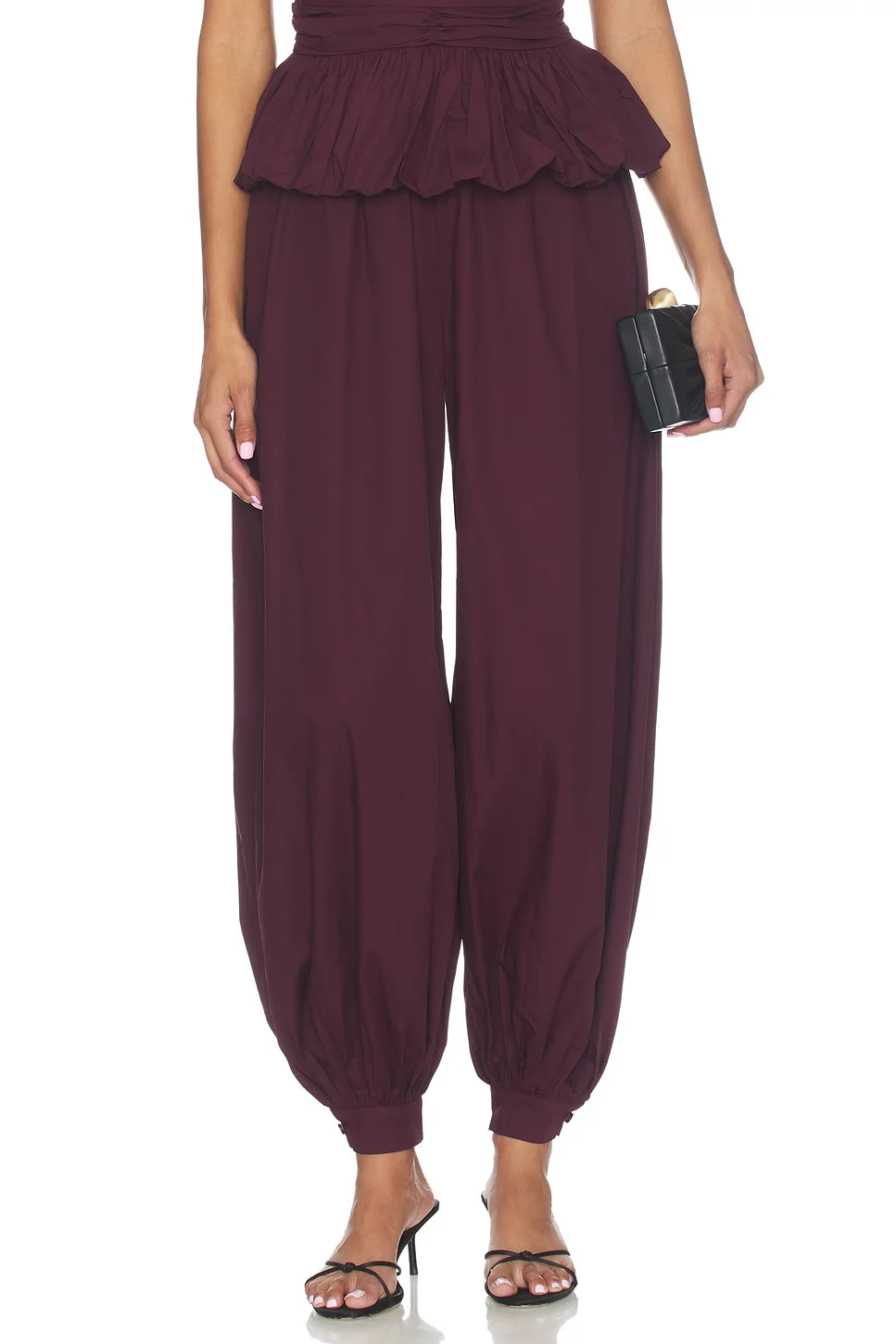 Balloon Pleated Pants - 1