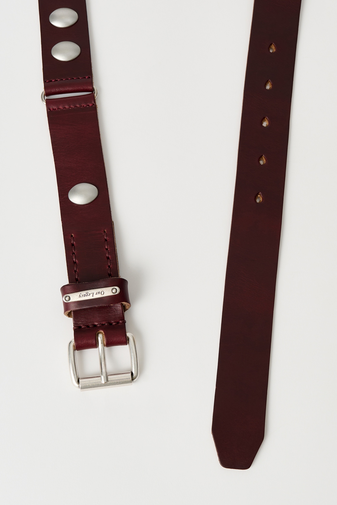 Gadget Belt Burgundy Chromexcel Leather - 2