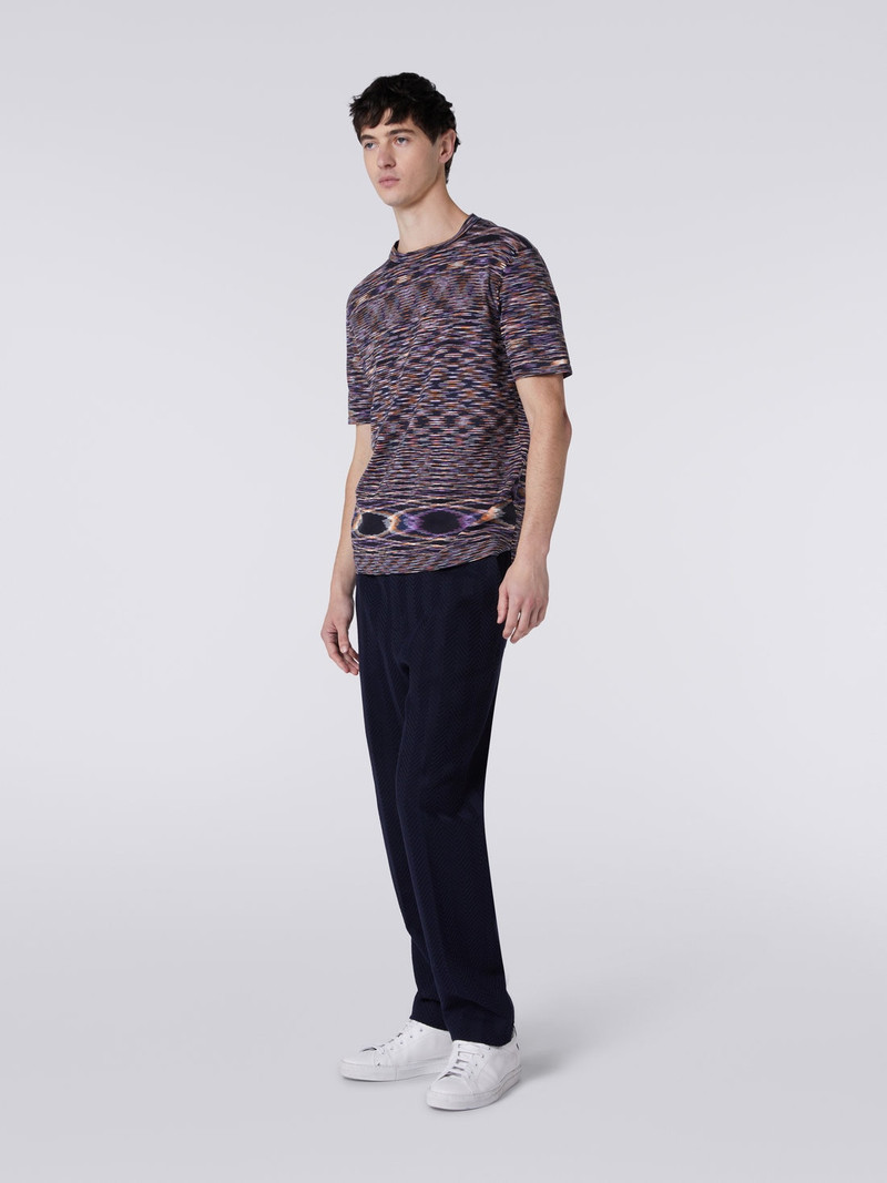 Slub cotton crew-neck T-shirt 3